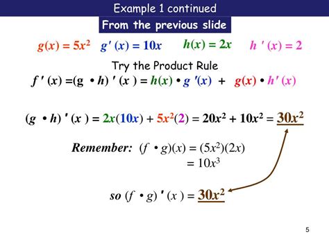 Strategy 3: Using the Product Rule